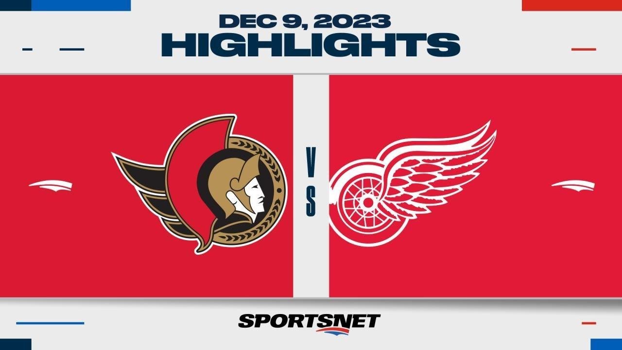 NHL Highlights | Senators vs. Red Wings - December 9, 2023