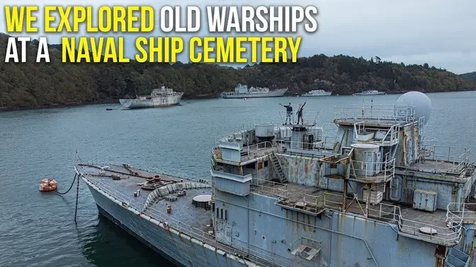 We snuck inside old warships at a naval ship graveyard | ABANDONED