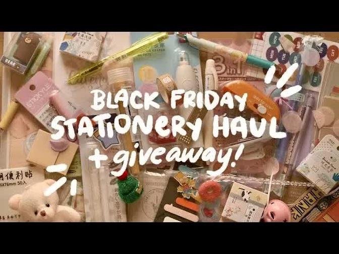 BLACK FRIDAY STATIONERY HAUL ☻ ft. Stationery Pal