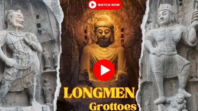 The Longmen Grottoes 110,000 Buddhist stone statues in a cave, are thousands of years old.