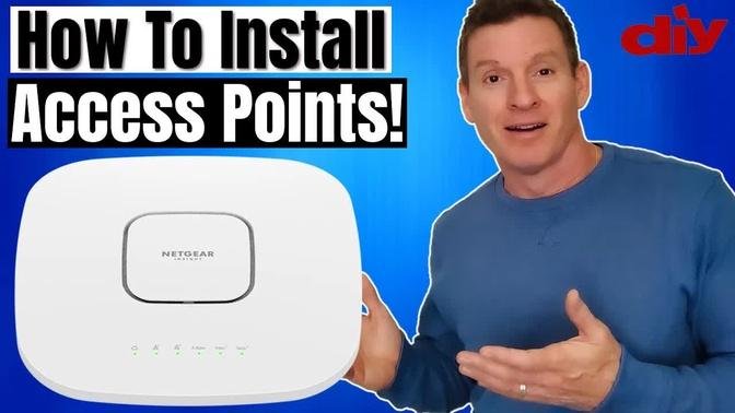 INSTALLING CEILING-MOUNT Wi-Fi ACCESS POINT | HOW TO INSTALL WAP 2022