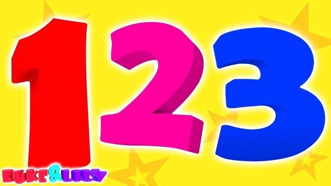 Numbers Song for Children, Preschool Rhyme by Luke and Lily