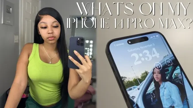 WHATS ON MY IPHONE 14 PRO MAX? | *iOS 16 + App Recommendations*