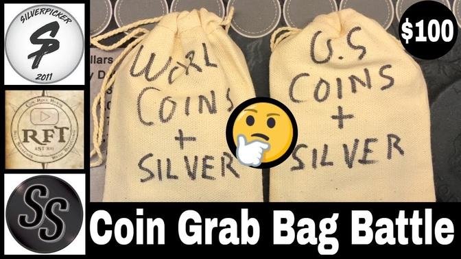 Epic $100 Coin Grab Bag Battle vs @SilverSeeker @Silverpicker