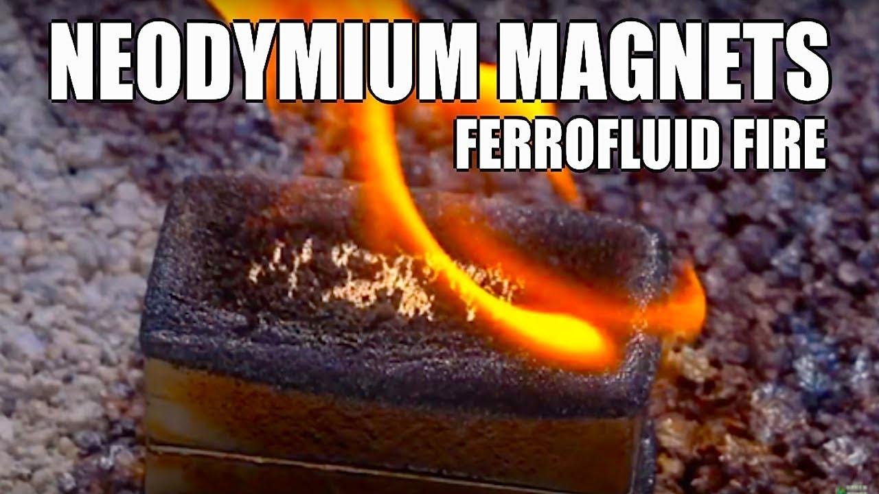 POWERFUL Neodymium Magnets Ferrofluid, Lenz's law, collisions, and a Fresnel Lens