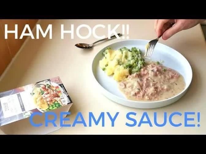 HAM HOCK IN MUSTARD SAUCE WITH MASH & PEAS | TESCO | FOOD REVIEW