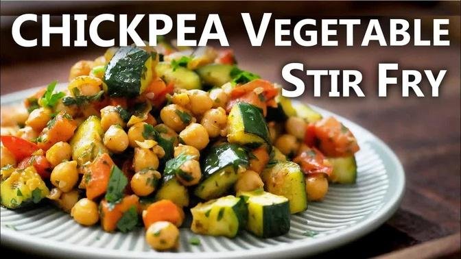 Healthy Chickpea Recipe For A Vegetarian And Vegan Diet Chickpea Vegetable Stir Fry 7188