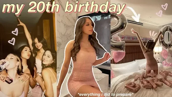 MY 20TH BIRTHDAY VLOG | everything i did to prepare & glow up + staying at a hotel!