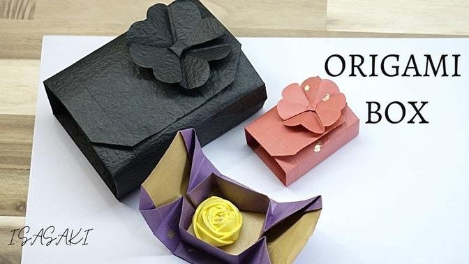 GIFT WRAPPING | ORIGAMI GIFT BOX🎁 | 1 SHEET OF PAPER FOLDED BOX | FLOWER