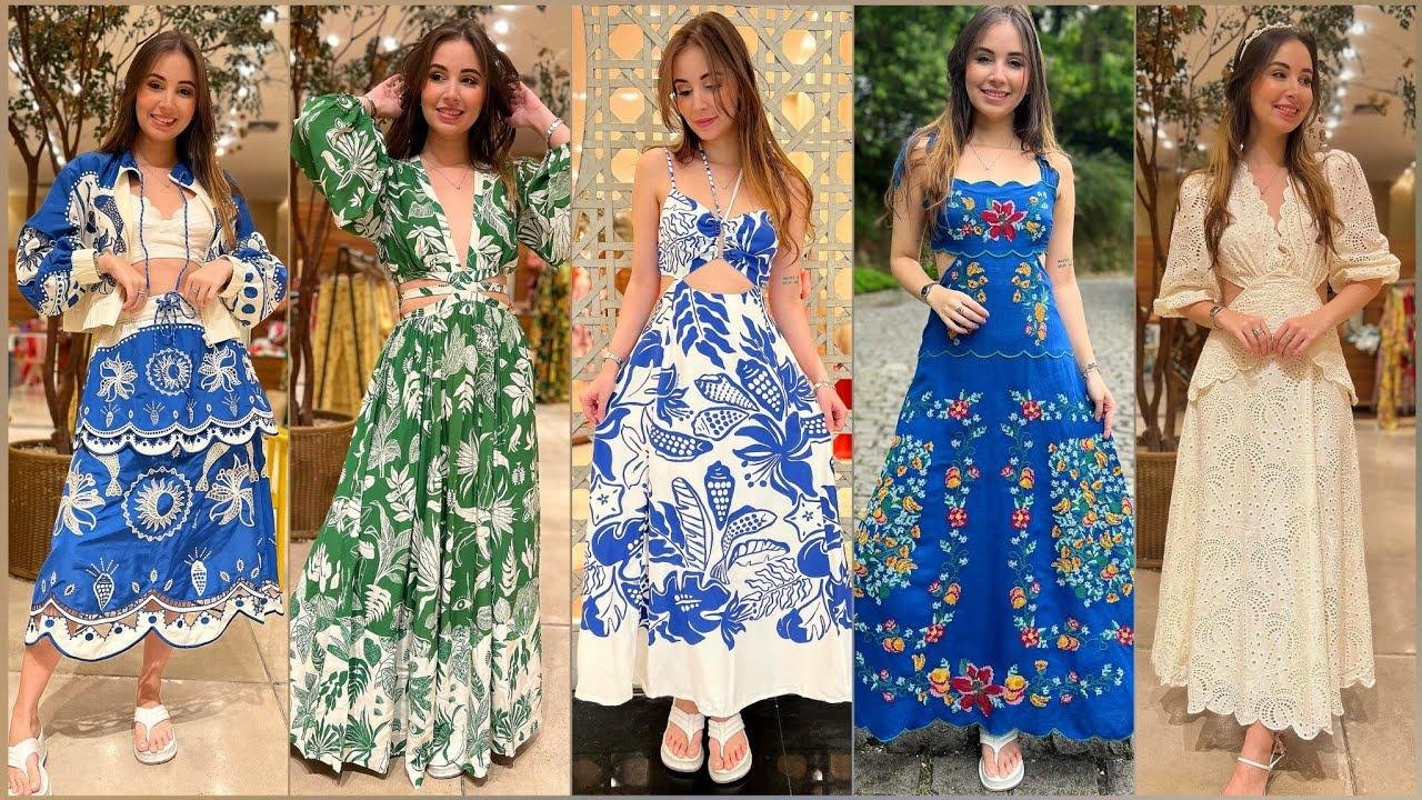 Hermosas ideas de diseño de vestidos elegantes 2023 | Vestidos largos de verano