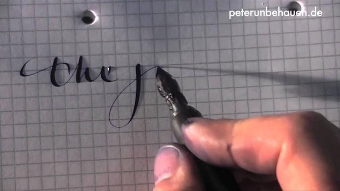 Peter Unbehauen Fountain Pen Handwriting Compilation