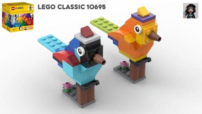 2 BIRDS Lego classic 10695 ideas How to build easy