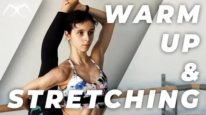 Warmup and stretching routine (home ballet class 2020) with Maria Khoreva