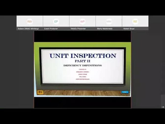 How to Inspect a Unit: Part 2, December 15, 2021