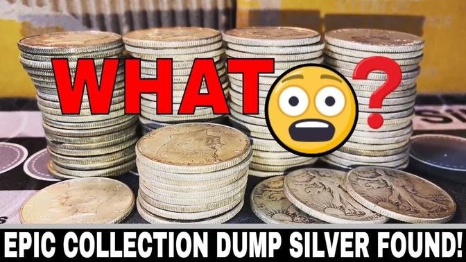 EPIC Silver Found! 90 Percent Collection Dump - Rolls of Silver!