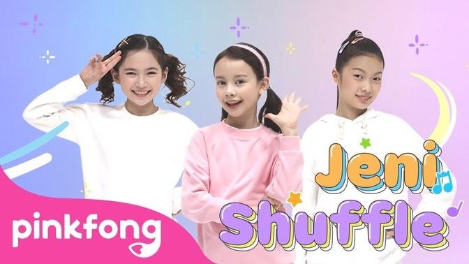 Move like Jeni! 🎶 _ Jeni Shuffle _ Kids Choreography _ Performance Video _ Pinkfong Kids Pop Dance