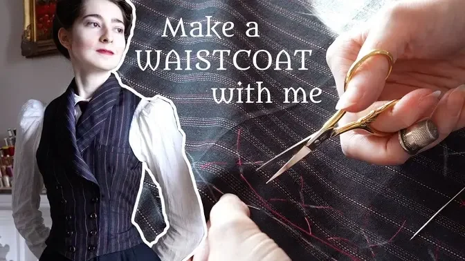 A Victorian Lady's Pinstripe Waistcoat