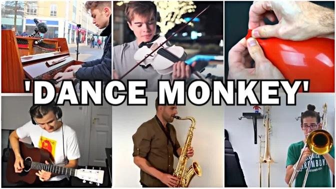 Who Played it Better: Dance Monkey (Sax, Piano, Violin, Guitar, Trombone, Balloon)