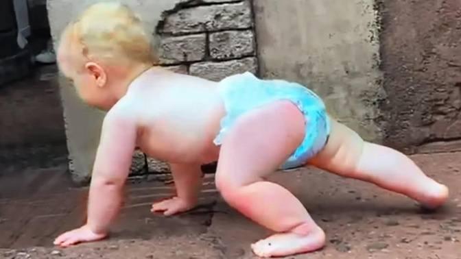 BEST of Funny Baby Outdoor Playing Moments || Cool Peachy