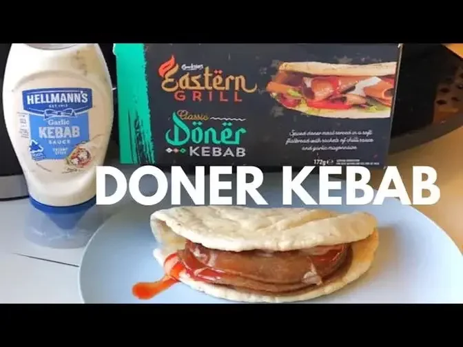 SNACKSTERS DONER KEBAB & HELLMANN'S GARLIC KEBAB SAUCE FOOD REVIEW | HERON FOODS