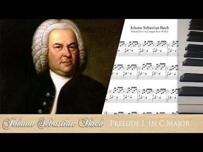 PRELUDE IN C MAJOR I. PRELUDE - JOHANN SEBASTIAN BACH - GREAT FIRST PIANO PIECES 