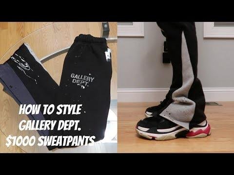 How to Style GALLERY DEPT. Paint Splatter Flared Sweatpants? Review and Size Guide