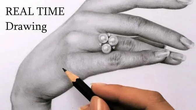 Real-Time DRAWING of SKIN with Graphite Pencils