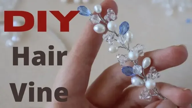 HOW TO MAKE HAIR VINE For Bridal Hair DIY | Jewelry at Home | Handmade  Weddings