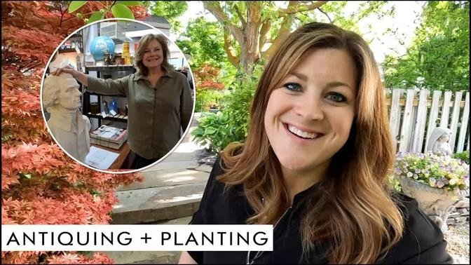 Antiquing Day with Mom + Planting in My Parent's Garden! 🥰🌿 // Garden Answer