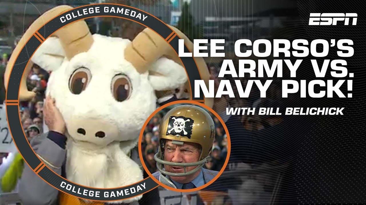 Lee Corso's Army vs. Navy headgear pick with Bill Belichick | College GameDay
