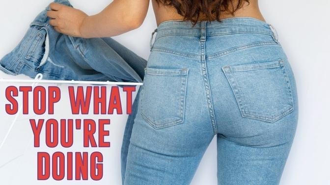 WHAT NO ONE TELLS YOU ABOUT JEANS *life changing*