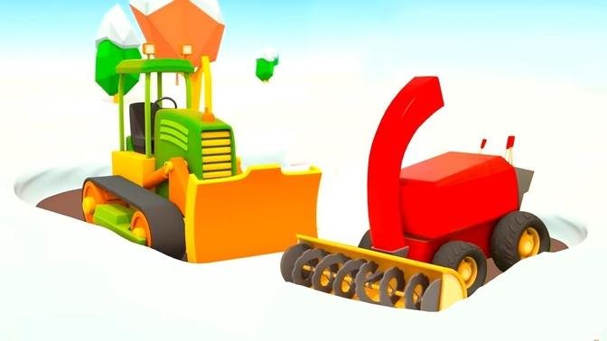 Helper Cars Winter Episodes_ Cars Cartoons - Construction Vehicles & Cars for Kids