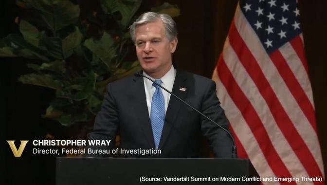 FBI Director Christopher Wray Remarks on China's Threat