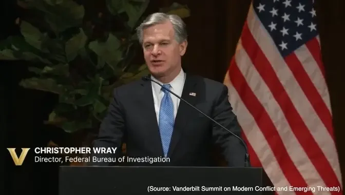 FBI Director Christopher Wray Remarks on China's Threat