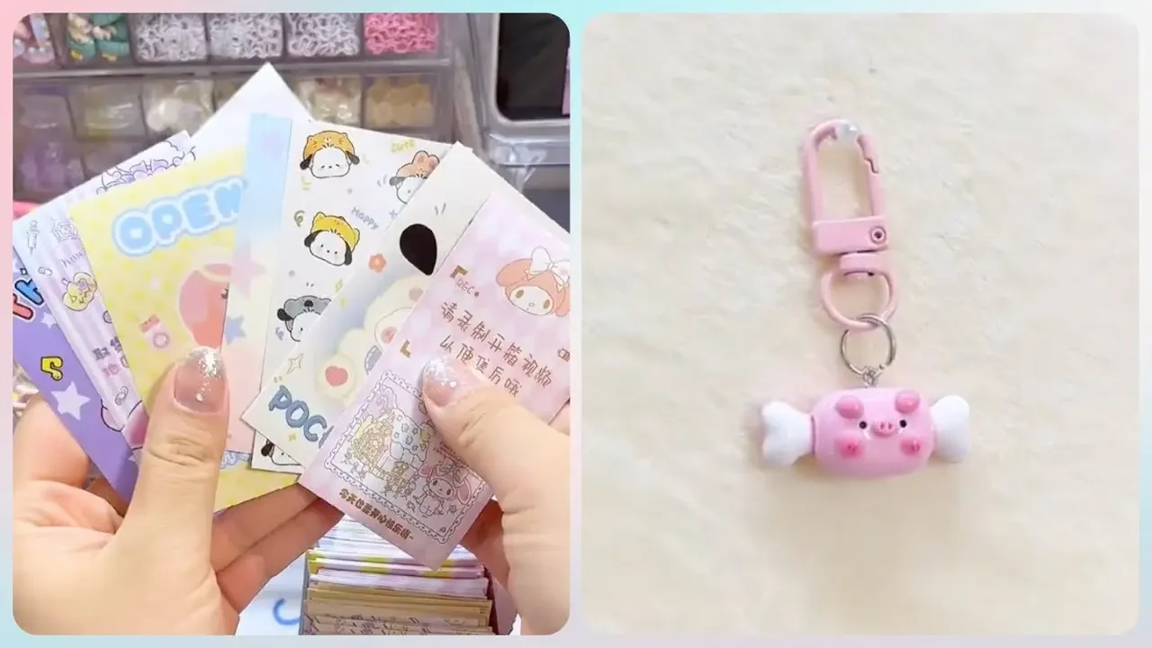 🎧🍬🎧 解壓 助眠 沉浸式包裝📦鑰匙扣掛件～Let's Pack Orders ASMR 🌸 small business packaging orders peachybbies candy