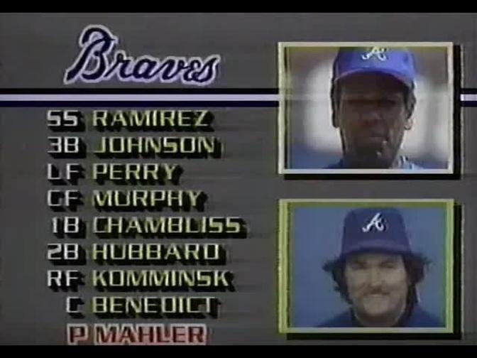 Braves at Dodgers 6/9/84