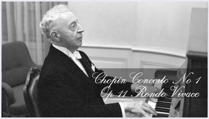 Arthur Rubinstein - Chopin Concerto No 1 Op 11 Rondo Vivace