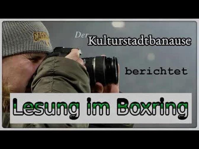 Lesung aus meinem zweiten Buch "Fibel Borussia Mönchengladbach" in einem Boxring