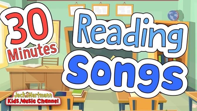 30 MINUTES of READING READINESS and READING COMPREHENSION Songs | Jack Hartmann