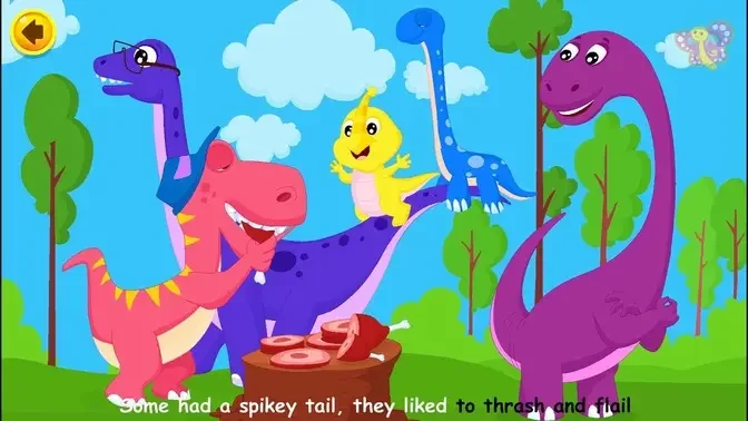 The Dinosaurs Song _ Animated Popular English Nursery Rhymes for Kids by  BooBoo.