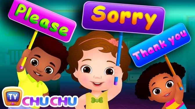 ay Please, Sorry and Thank You! - Good Habits For Children | ChuChu TV Nursery Rhymes & Kids Songs
