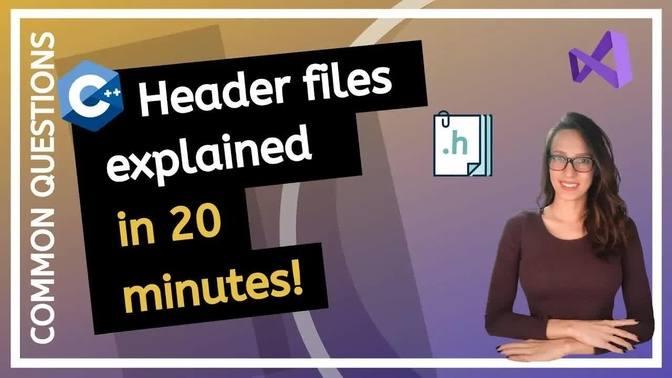 What are header files in C++ ( PROGRAMMING TUTORIAL for beginners ...