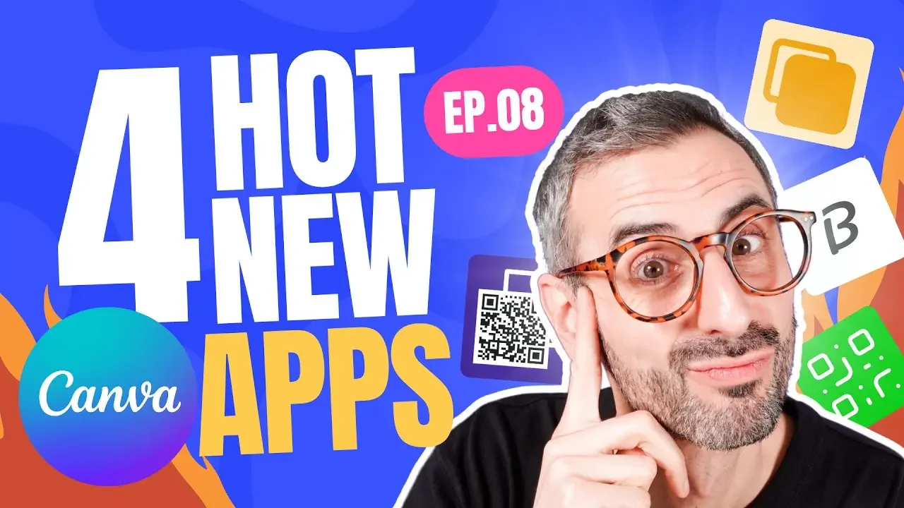 Hot New Canva Apps | Ep. 08 - Read, Bulk QR - QR Batch - Carousel Studio - Brandfetch