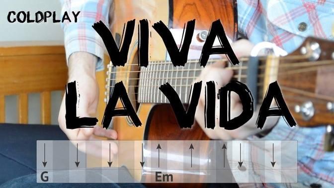 Viva La Vida Guitar Tutorial Coldplay Easy Chords And Strumming