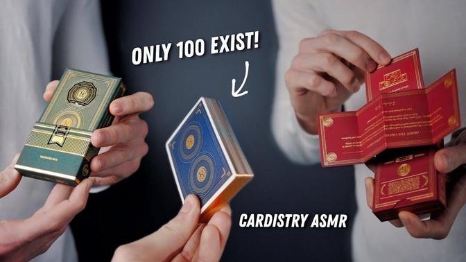 Cardistry ASMR // UNBOXING some of the RAREST Decks of ALL TIME!!