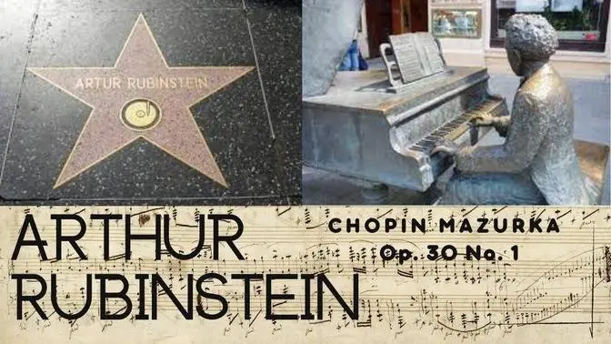 Arthur Rubinstein - Chopin Mazurka, Op. 30 No. 1