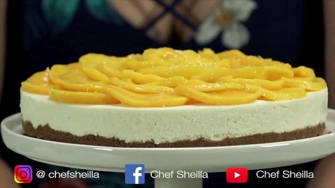 No Bake Mango Cheesecake Videos Chef Sheilla Gan Jing World