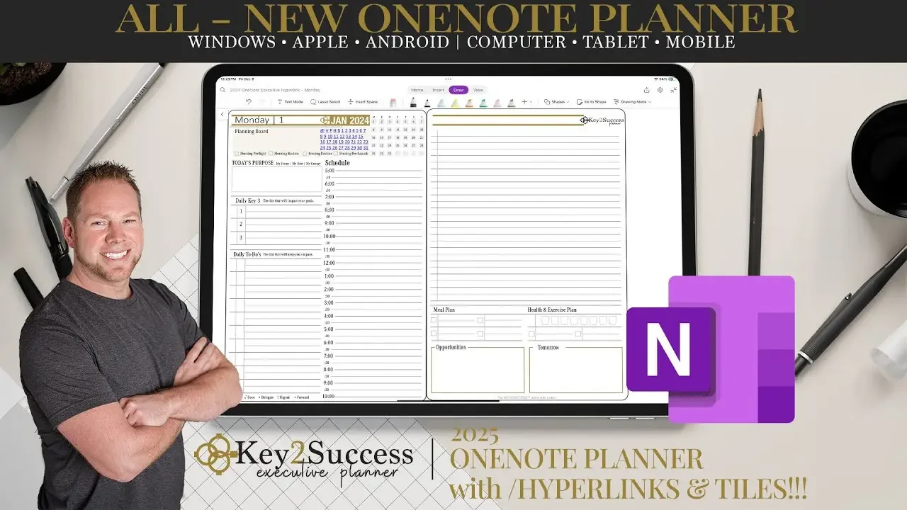 All-New 2025 OneNote Digital Planner | Personal and Business Planning