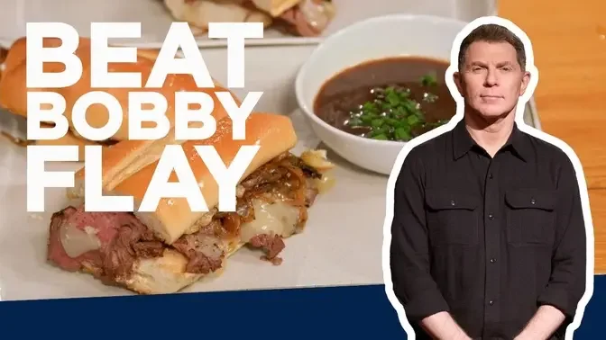 Bobby Flay Makes a French Dip _ Beat Bobby Flay _ Food Network.