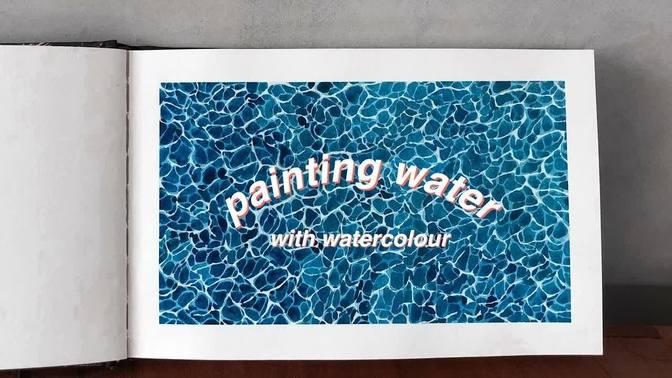 🌊 how to paint water // paint with me 🌹